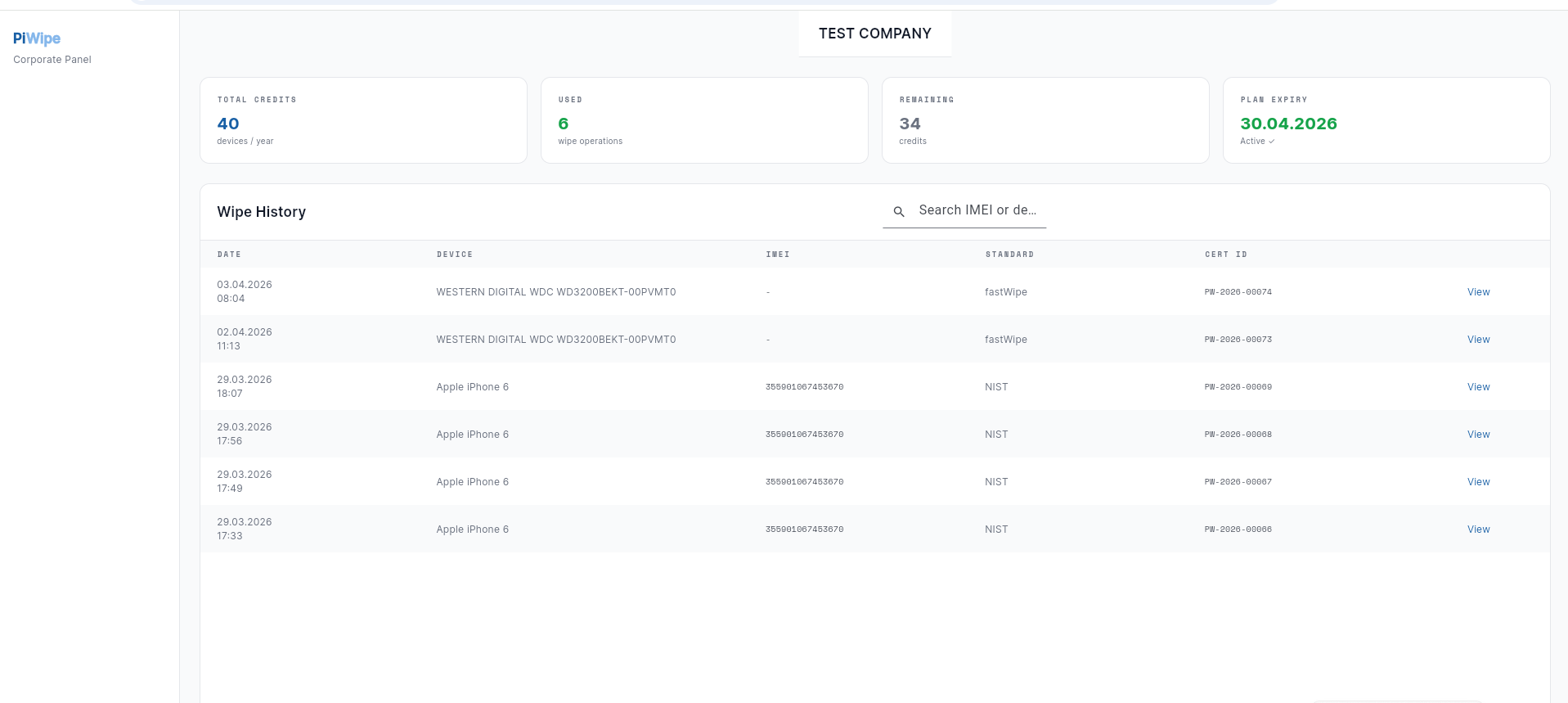Cloud Web Panel